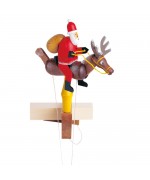Wolfgang Werner Toy Santa Claus with Reindeer 
